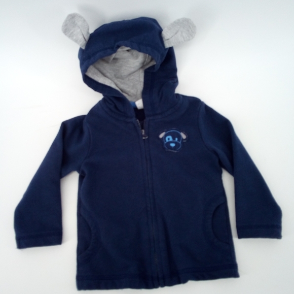 Gymboree Baby Tops Bundle 12-18 Months Cotton Blend Hoodie Long Sleeve Tee - Picture 2 of 11